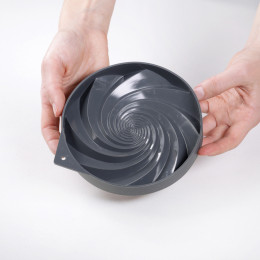 Spiral tart silicone mould