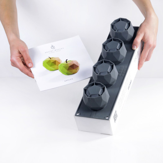 Apples small cakes silicone mould