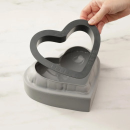 Balloon Heart cake silicone mould