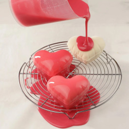 Mini Heart Balloon cakes silicone mould