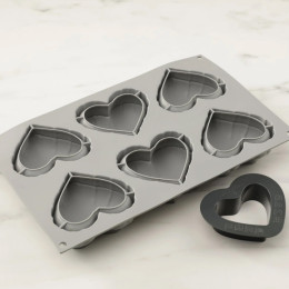 Mini Heart Balloon cakes silicone mould