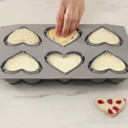 Mini Heart Balloon cakes silicone mould