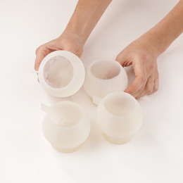 Lychee cake silicone mould handmade