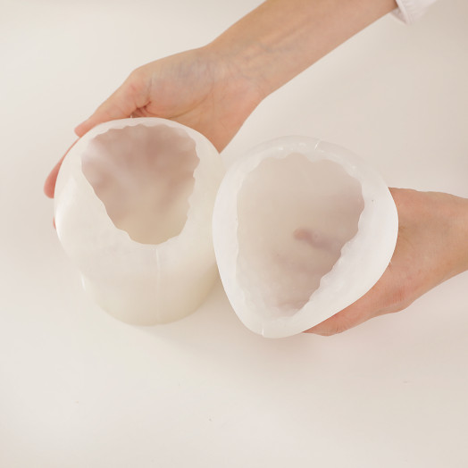 Strawberry cake silicone mould handmade