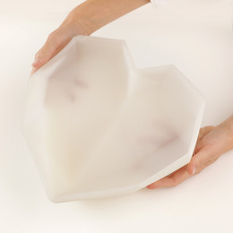 XXL Heart cake silicone mould handmade