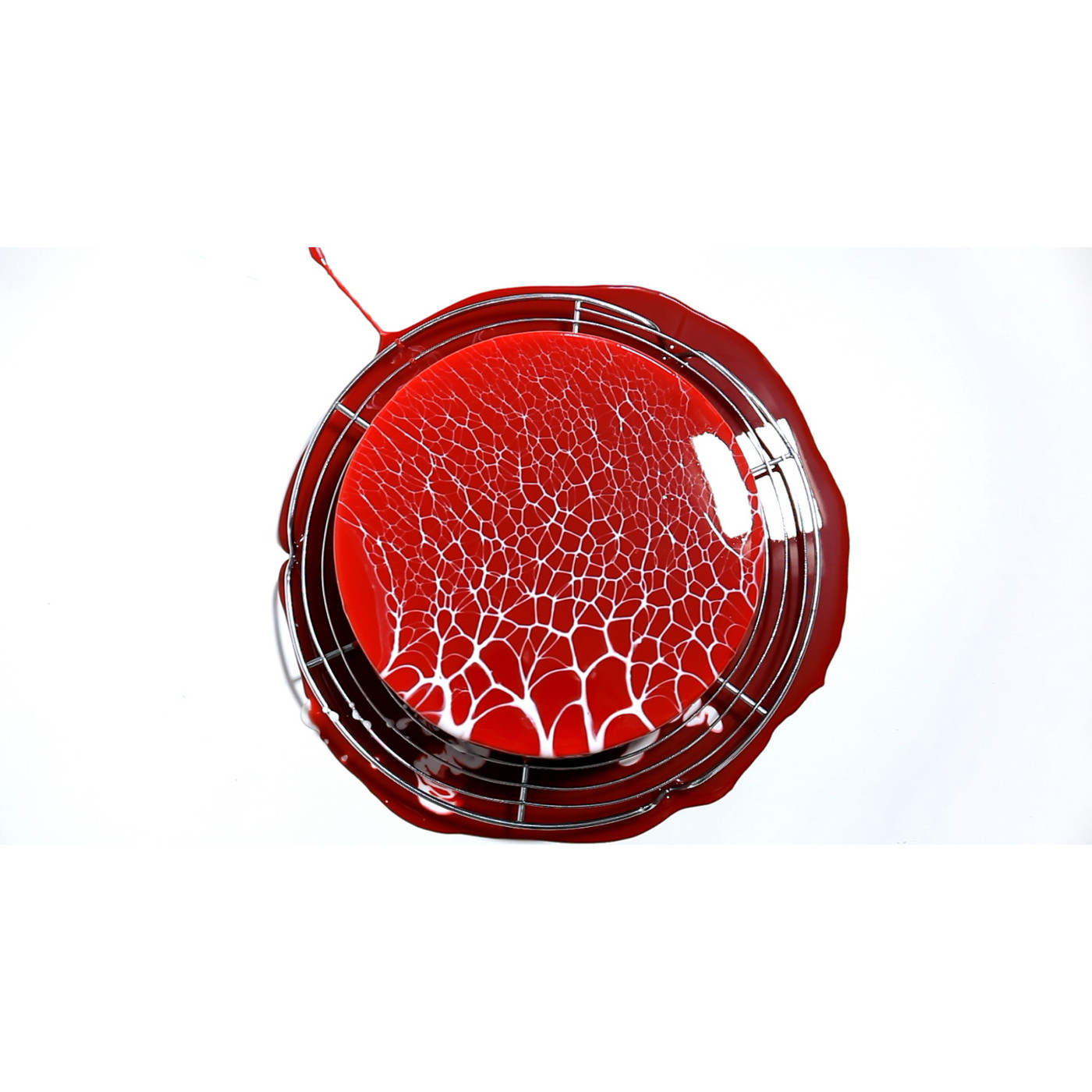 Spider web Mirror Glaze recipe