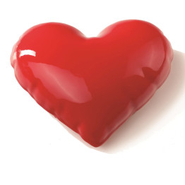 Balloon Heart cake silicone mould