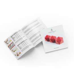 Pentagon small cakes silicone mould