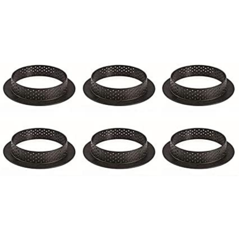 Tarte Ring Round D80 mm H20 mm 6 pcs Silikomart