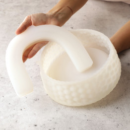 Basket cake silicone mould handmade