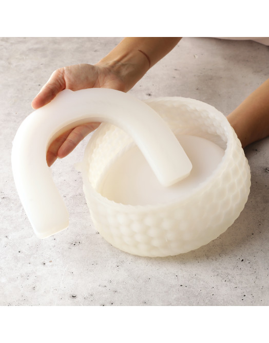 Basket cake silicone mould handmade
