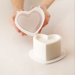 Heart bento cake silicone mould handmade
