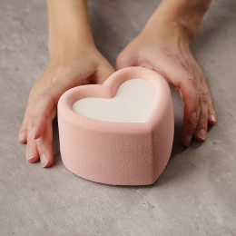 Heart bento cake silicone mould handmade