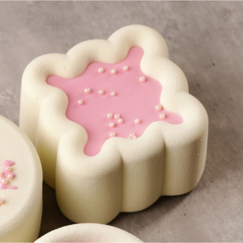 Square bento cake silicone mould handmade