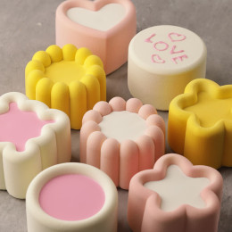 Heart bento cake silicone mould handmade