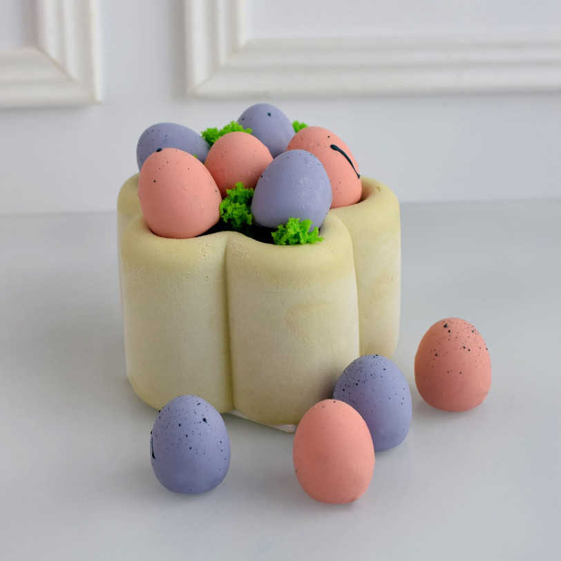 Eggs mini cake silicone mould handmade 5pcs*15ml