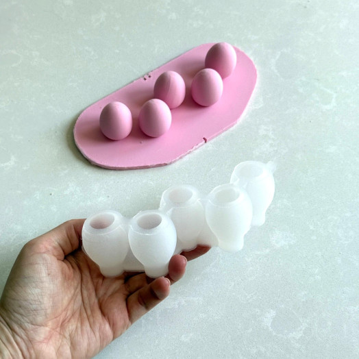 Eggs mini cake silicone mould handmade 5pcs*15ml
