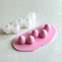 Eggs mini cake silicone mould handmade 5pcs*15ml