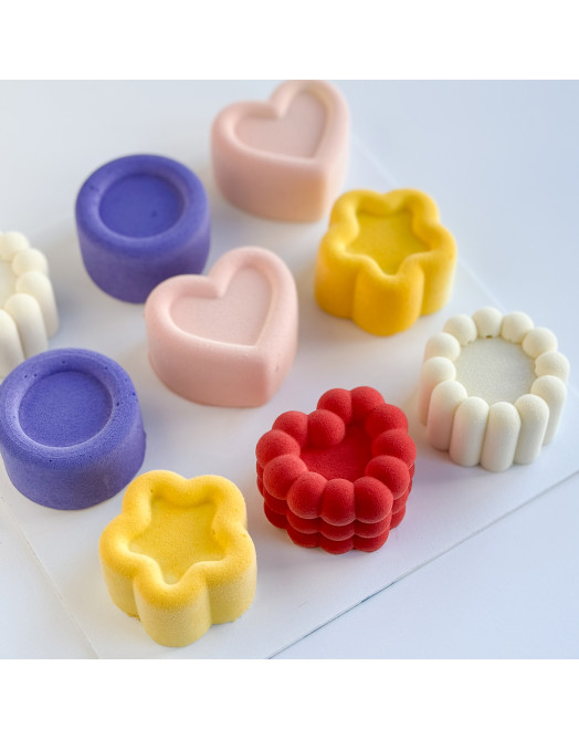 Cirсle mini cake silicone mould handmade 120 ml