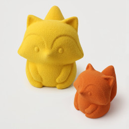 Fox bento cake silicone mould handmade