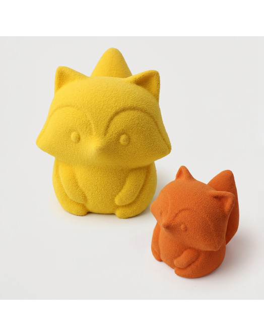 Fox bento cake silicone mould handmade