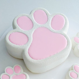 Glossy Paws Cake silicone mould handmade
