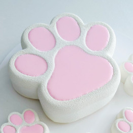 Glossy Paws Cake silicone mould handmade