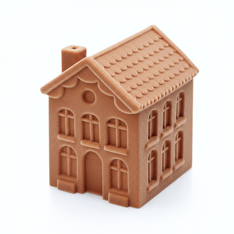 House bento cake silicone mould handmade