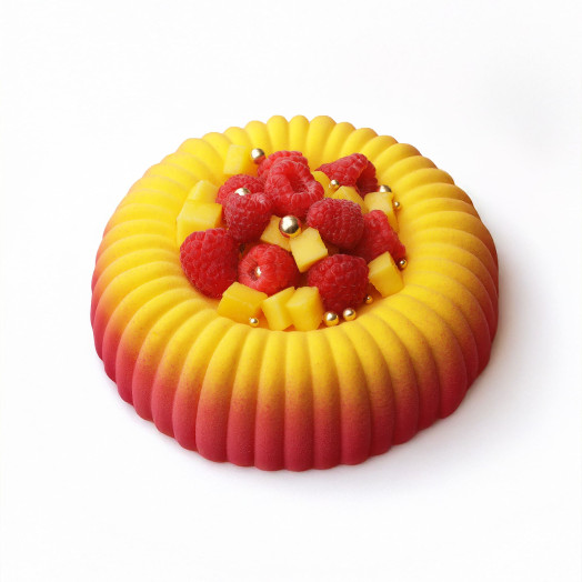 Lake round Cake silicone mould handmade