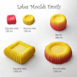 Lake round Mini Cake silicone mould handmade 