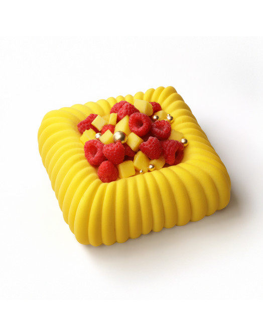 Lake square Cake silicone mould handmade