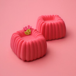 Lake square Mini Cake silicone mould handmade 