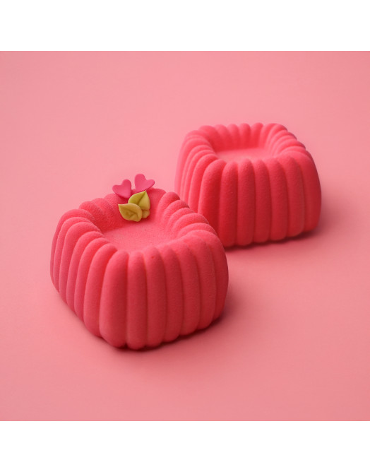 Lake square Mini Cake silicone mould handmade 
