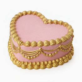 Lambeth Heart Cake silicone mould handmade 1400 ml