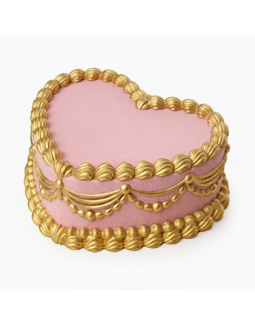 Lambeth Heart Cake silicone mould handmade 1400 ml