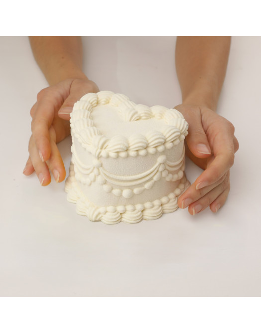 Lambeth Heart Bento Cake silicone mould handmade