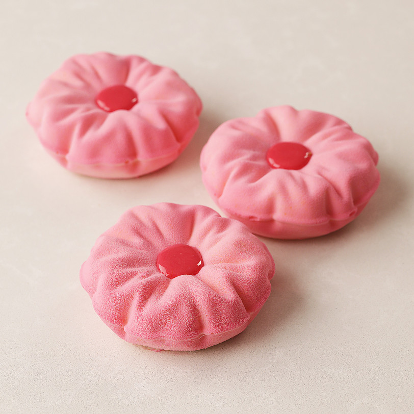 Pillow round mini 100ml cake silicone mould handmade