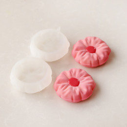 Pillow round mini 100ml cake silicone mould handmade