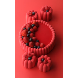 Savoiardi mini cake silicone mould handmade