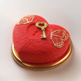 Secret Love Cake silicone mould handmade