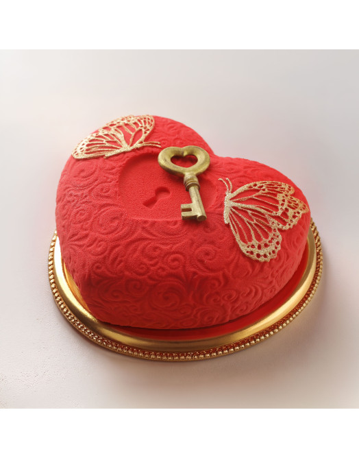 Secret Love Cake silicone mould handmade