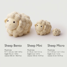 Sheep micro silicone mould handmade