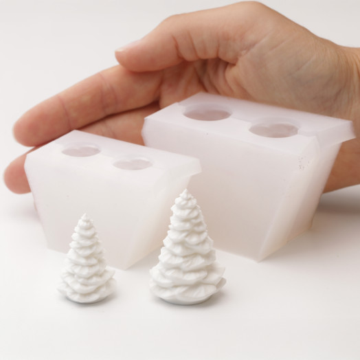 Christmas tree silicone moulds handmade
