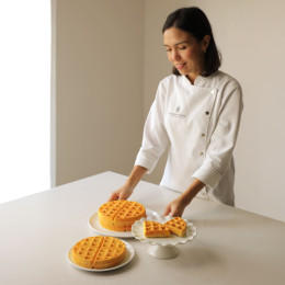 Waffle Mini Cake silicone mould handmade (2 pcs)