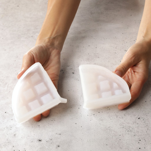 Waffle Mini Cake silicone mould handmade (2 pcs)