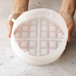 Waffle double Cake silicone mould handmade