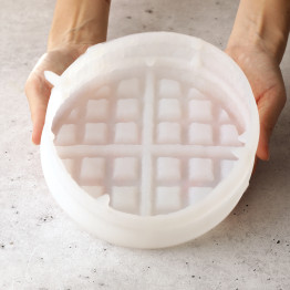 Waffle double Cake silicone mould handmade