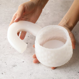 Basket bento cake silicone mould handmade