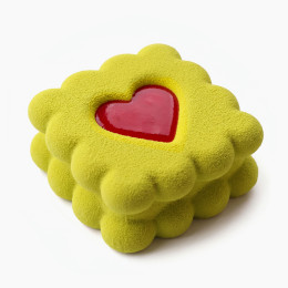 Square Heart cookie cake silicone mould handmade