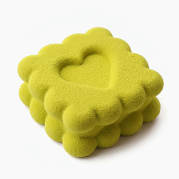 Square Heart cookie cake silicone mould handmade